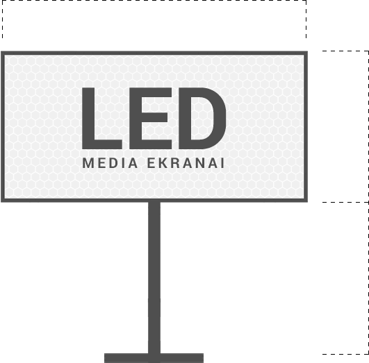 LED ekranų įrengimas