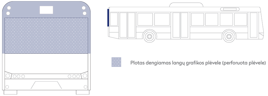 Reklamos plotai ant autobusų, troleibusų ir jų viduje Kaune