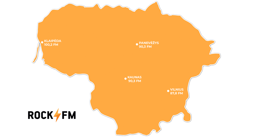 „ROCK FM“ dažniai
