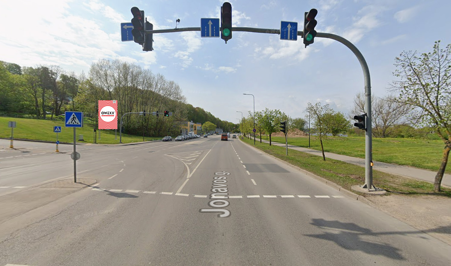 Jonavos g. ir Eiguliu g. sankirta, dešinėje, Kaunas