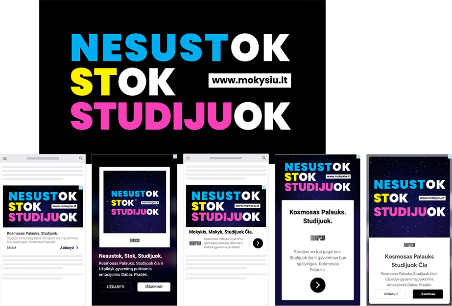 Reklaminių tentų maketavimas, reklamos kūrimas